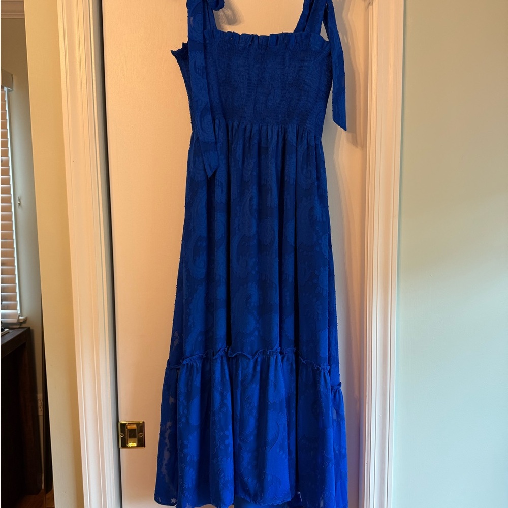 Lilly Pulitzer Vibrant Royal Blue Maxi Dress
